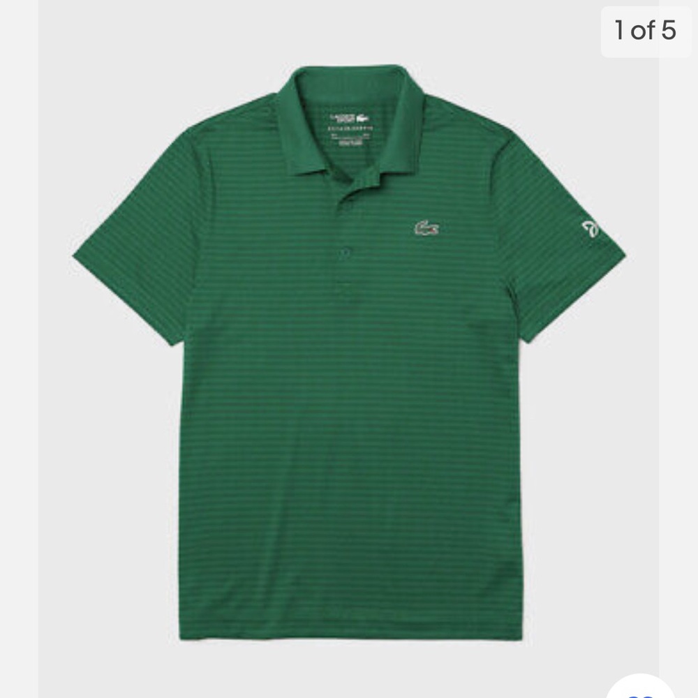 NWT Lacoste men's SPORT Novak Djokovic Stretch Polo. Size large